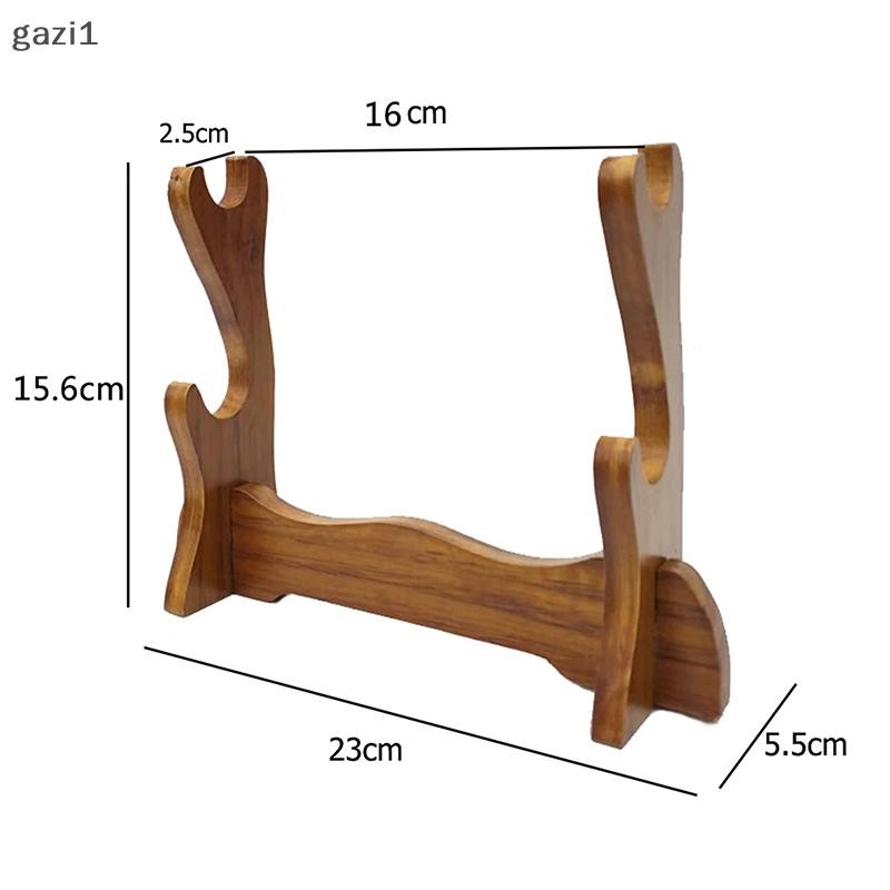 [gazi1] Giá đỡ trưng bày thanh kiếm bằng gỗ nguyên khối Katana Samurai Sword Tanto Knife Cosplay Swo
