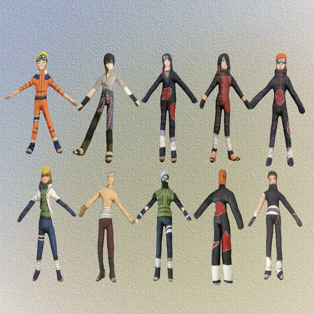 【Fast shipping】gấu bông naruto doll sasuke kakashi obito itachi hinata hyuga búp bê anime cotton Đồ 