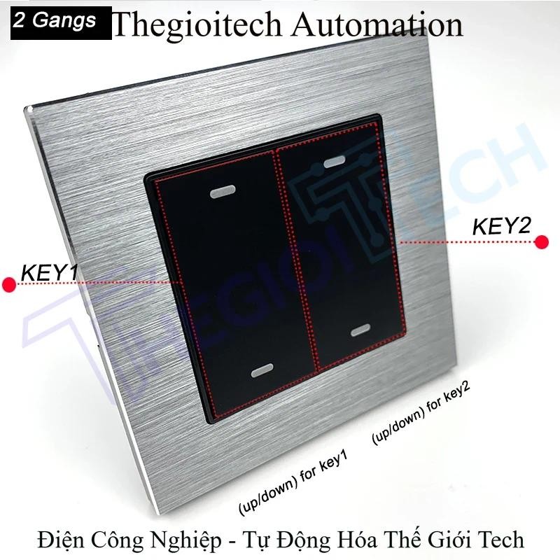 Kincony 2gang self reset wall switch toggle push button momentary contact for smart home automation 