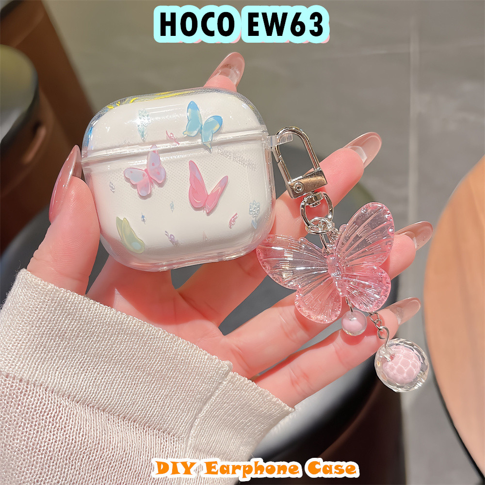【Hot sale】Cho HOCO EW63 ốp tai ng Case DIY phim hoạt hình Ảnh thật Vỏ Bảo Vệ Hộp Sạc Tai Nghe