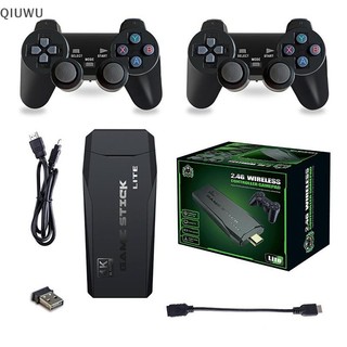 Bảng điều khiển trò chơi Video QIUWU Bộ điều khiển không dây kép 2.4G 64GB 32GB 20000 trò chơi 4K HD Retro Mini Máy chơi Game cầm tay chơi Game Stick để làm quà tặng.