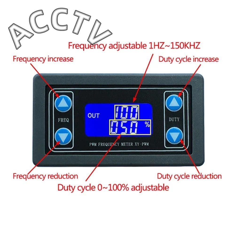 Mô-đun bảng điều khiển tín hiệu 1Hz-150Khz Mô-đun bảng điều khiển tần số xung Mô-đun điều chỉnh Màn 