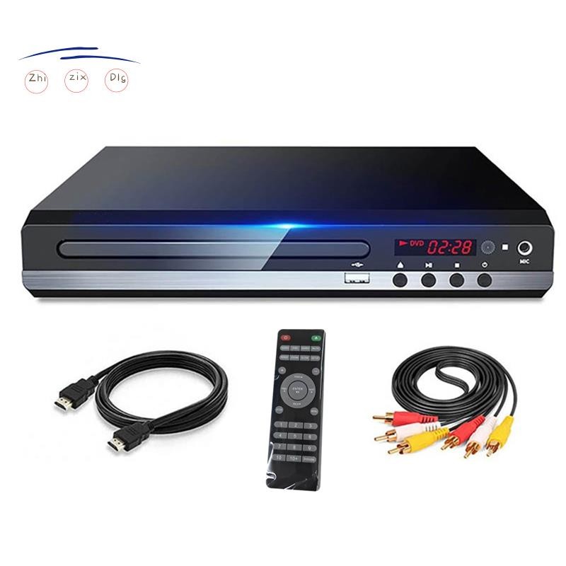 Đầu DVD 1080P HD Home DVD Player Box cho TV Tất cả các khu vực Đầu DVD CD-Disk Player AV-Output EVD 