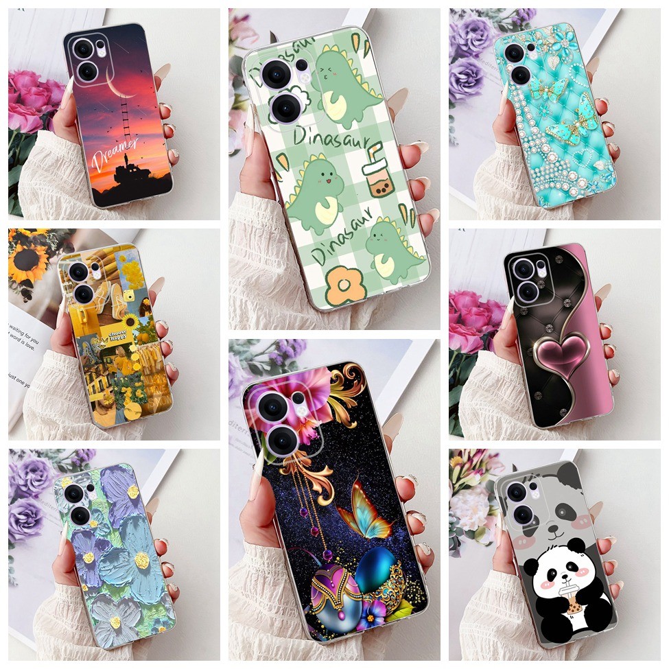 Ốp điện thoại Oppo Reno 13F 4G CPH2701 5G CPH2699 Ốp điện thoại Oppo Reno 13F 4G Hình con bướm thời 