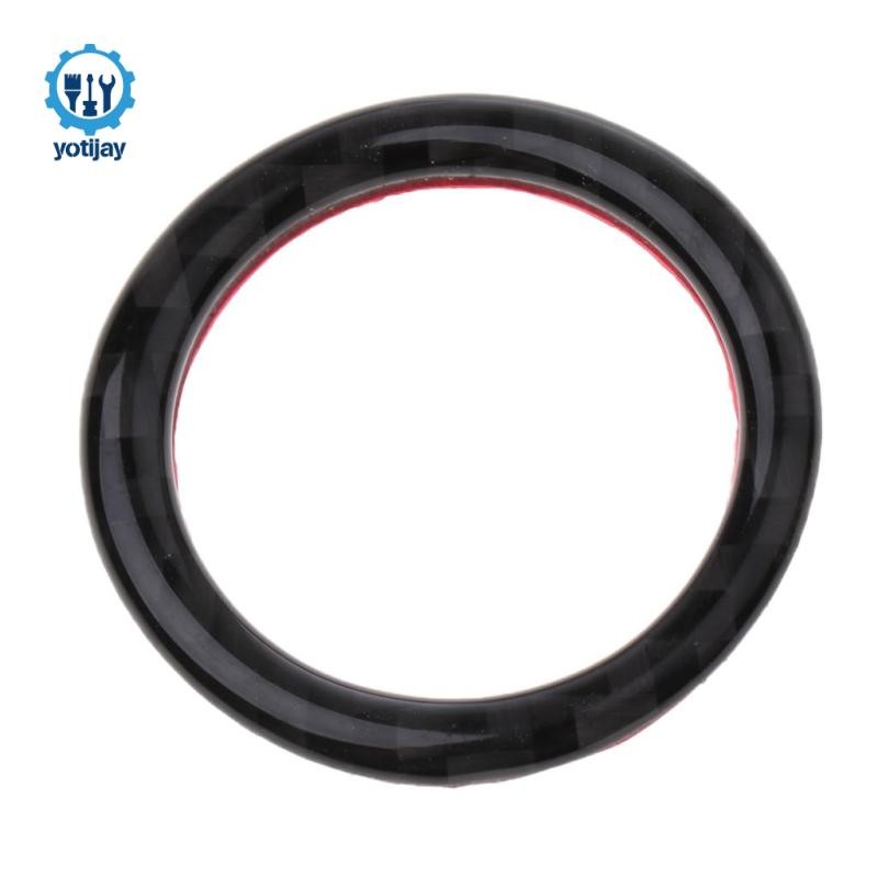 Nút khởi động chìa khóa bằng sợi Carbon Trang trí vòng cho BMW 3 series E90 / E92 / E93