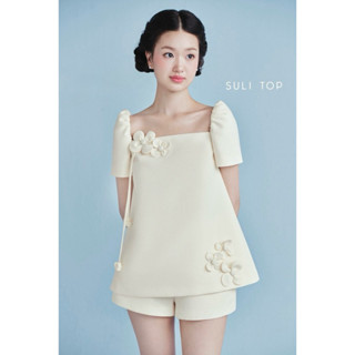 Set Bộ đùi Áo thêu hoa 3d cao cấp Kèm quần short cao cấp Phong cách tiểu thư Sang chảnh