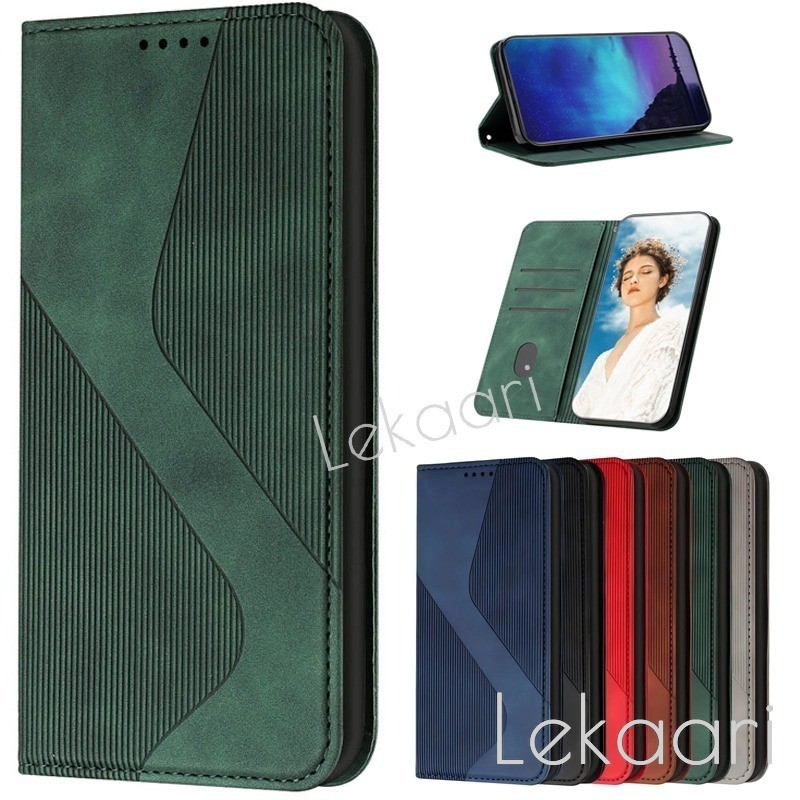 ‌Ốp Lật Da Từ Tính Cho TCL L10 Lite Pro T T9 L9S L9 Plus L5 Go M Ion Z X Y Stylus 5G Khe Cắm Thẻ Đứn