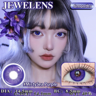 JeweLens 1 Cặp Cosplay Màu Tím Kính Áp tròng Halloween Softlens Mistysea