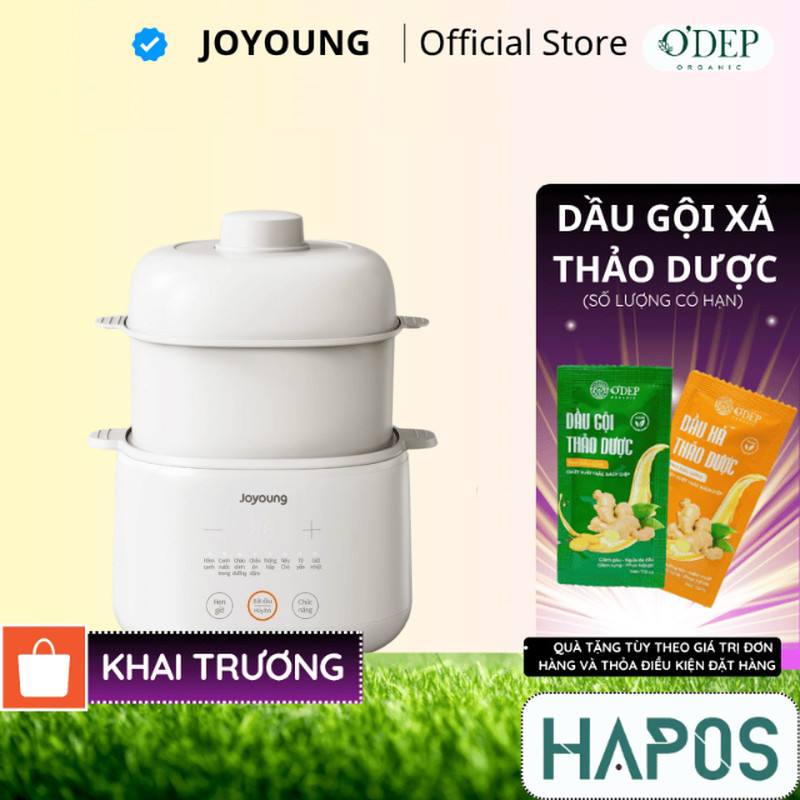 Nồi nấu chậm Joyoung JSC-107 (1L 1 thố sứ) / JSC-187 (1.8L 3 thố sứ) - HAPOS HSA