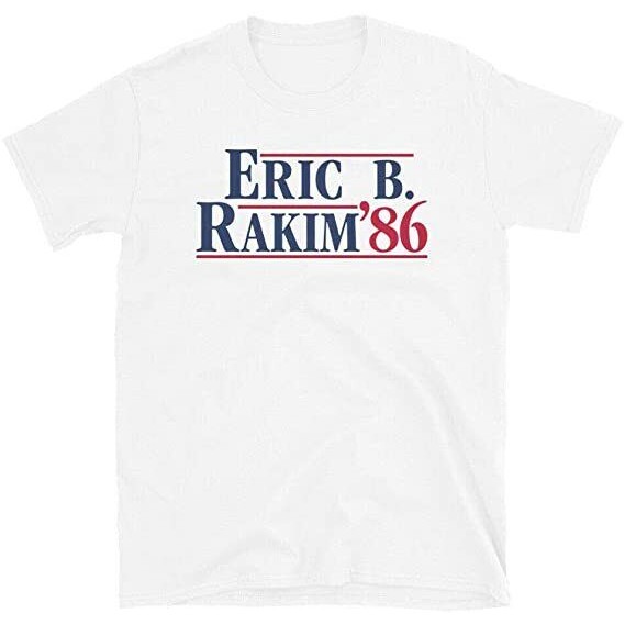 Vintage Hiphop '86 Eric B & Rakim Tee Follow The Leader Don 'T Sweat The Technique