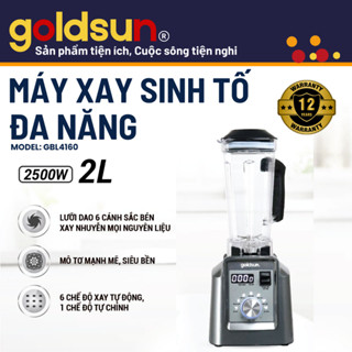 Máy Xay Sinh Tố Công Nghiệp Goldsun GBL4160 Công Suất 2500W, 7 Chế Độ Xay Cối Xay 2L xay đá bào