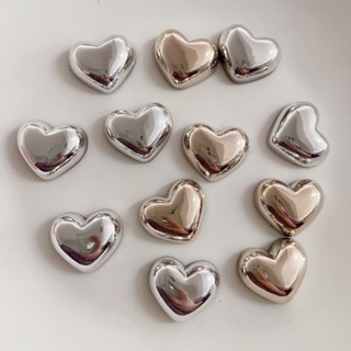 1 Chiếc Hoa Hồng Vàng Bạc Tình Yêu Sáng Bóng Mạ Điện Phụ Kiện Jibiz Cros Charm Chân Thích Hợp Cho Giày Nữ, Dép Và Phụ Kiện