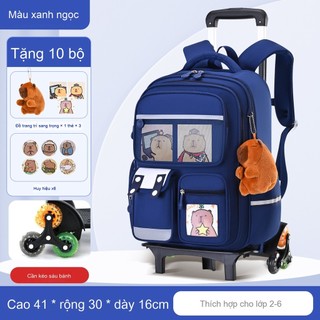 Kappi Bala Trolley Bag Large Capacity Cartoon Children's Schoolbag Third to Sixth Grade Backpack