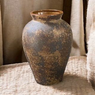 Bình gốm decor, lọ hoa Bát Tràng cắm hoa trang trí phòng khách, hoa tươi, hoa loa kèn