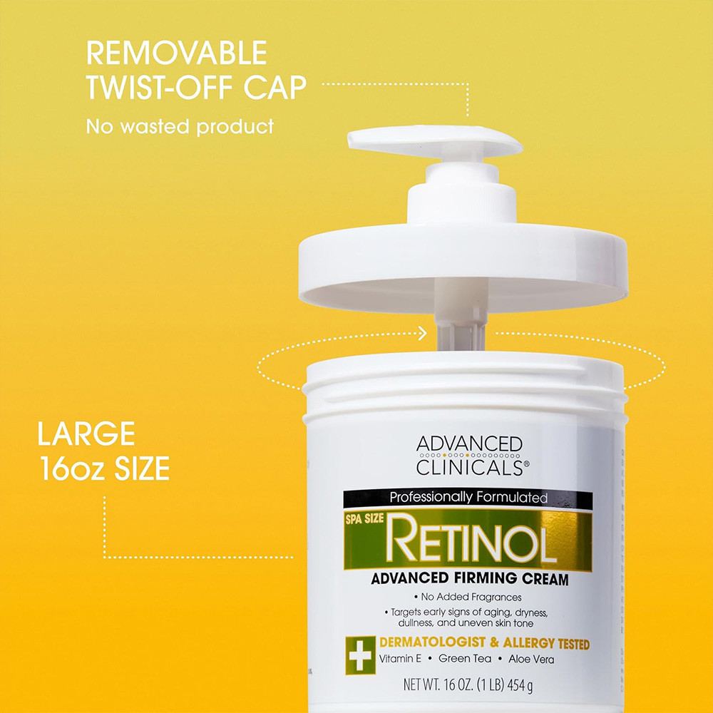 Advanced Clinicals Retinol Body Lotion & Face Moisturizer 435ml