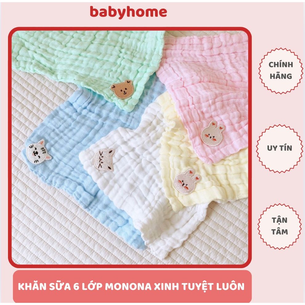 Khăn Sữa Nhăn 6 Lớp Organic MONONA babyhome