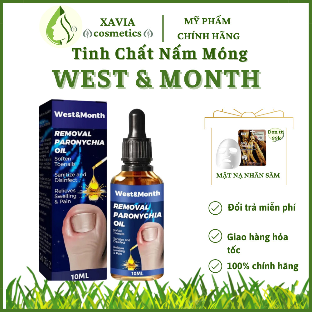 Tinh chất nấm móng WEST & MONTH - Serum nấm móng WEST & MONTH dứt điểm nấm, dưỡng và phục hồi mô móng - XAVIA COSMETICS