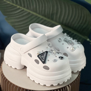 Xăng đan nữ thoáng khí đế dày độn cao 10cm mẫu Mới Dép Lê bít mũi thoải mái đế mềm chống trượt mùa hè