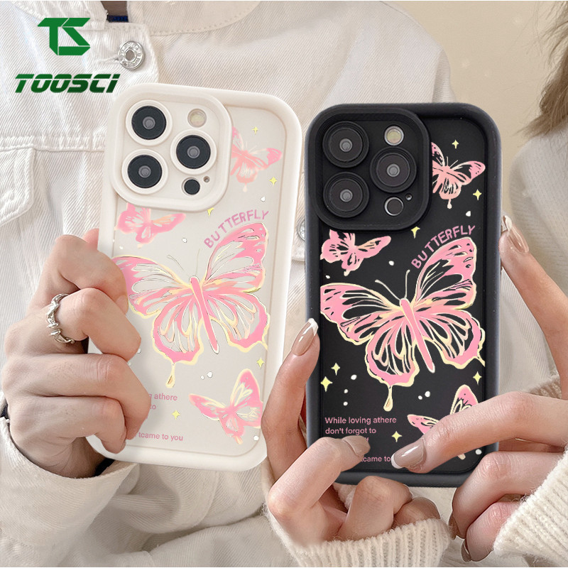 Vỏ TOOSCI Cho iPhone 12 Pro Max 11Pro Max / iPhone Xs Max Xr Dreamy Shiny Shiny Star Butterfly Vỏ Đi