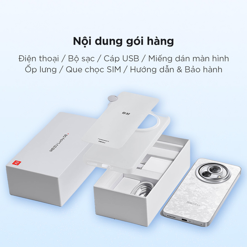 Điện Thoại Meizu Lucky 08 | Màn Hình LTPO Amoled 6.78" 144Hz | Snapdragon 7s Gen 2 |  Pin 6000mAh Sạc 33W | Chính Hãng | BigBuy360 - bigbuy360.vn
