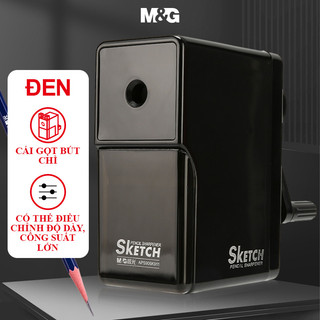  M&G Máy Gọt Bút Chì Quay Tay Cho Vẽ Phác Họa 7 Mức Điều Chỉnh Chuốt Than Tự Động Đưa Chì 