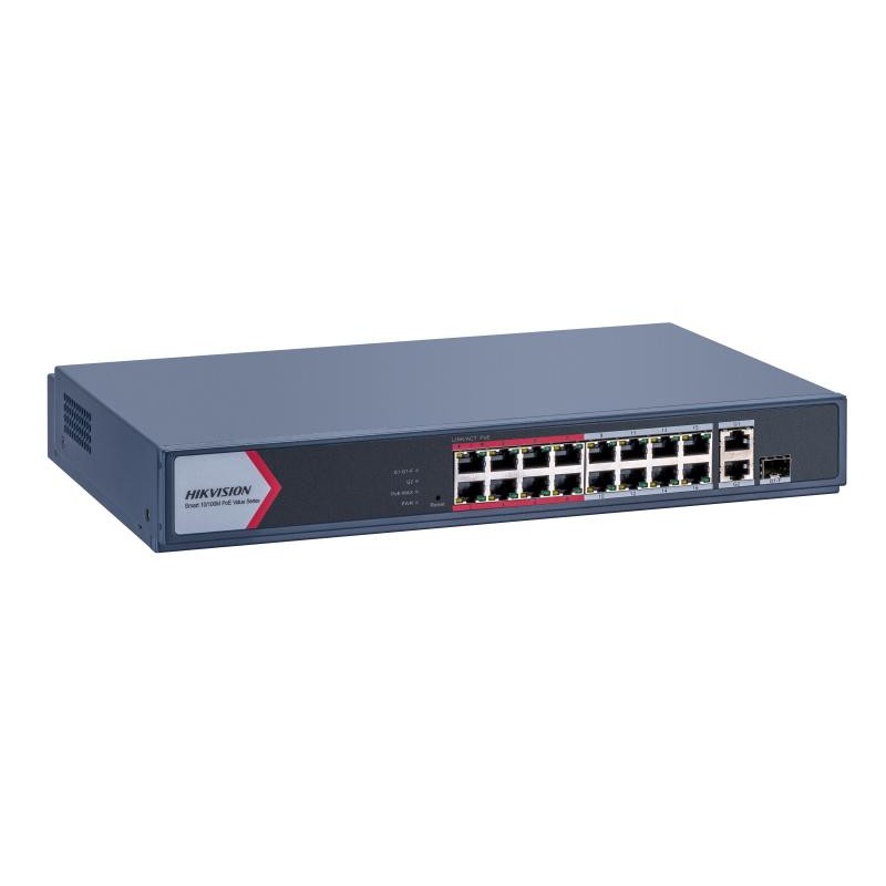 [Có bảo hành] [Có sẵn] [Chính hãng] Switch mạng thông minh 16 cổng PoE HIKVISION DS-3E1318P-EI/M
