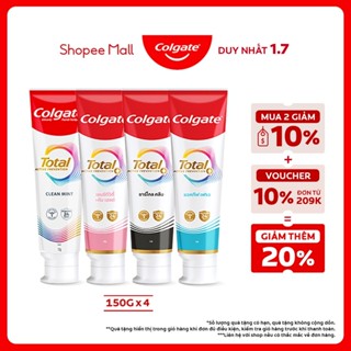 [MỚI] Bộ 4 Kem đánh răng Colgate Total sạch sâu bảo vệ, ngăn ngừa 8 vấn đề răng miệng 150g/ tuýp