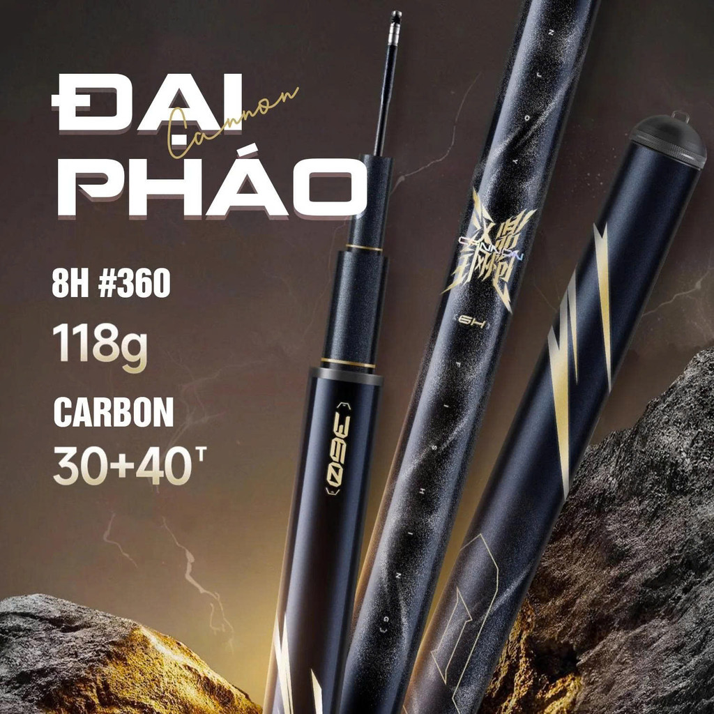 Cần Câu Handing Đại Pháo Thi Đấu - Độ Cứng 8H/10H/12H- Bảo Hành Chính Hãng