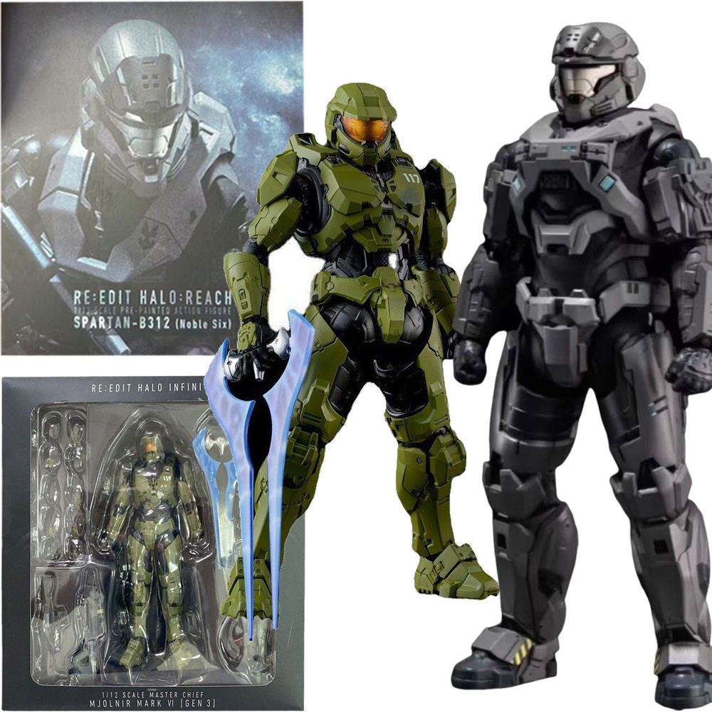 Nhân vật hành động Halo Sentinel Spartan-B312 Noble Six Infinite Tỉ lệ 1 / 12 Tổng giám đốc được vẽ 