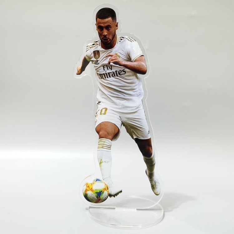 Mô hình nhân vật cầu thủ bóng đá Ronaldo Beckham Messi Mbappe Haaland bằng nhựa acrylic mới in 2 mặt
