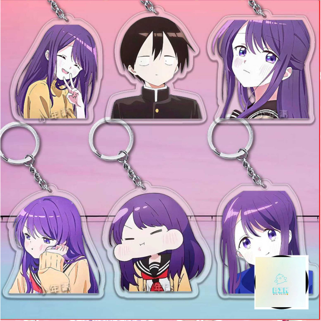 Kubo San Wa Mob Wo Yurusanai Móc Chìa Khóa Anime Kubo Nagisa Shiraishi Junta Bằng Acrylic Dễ Thương 