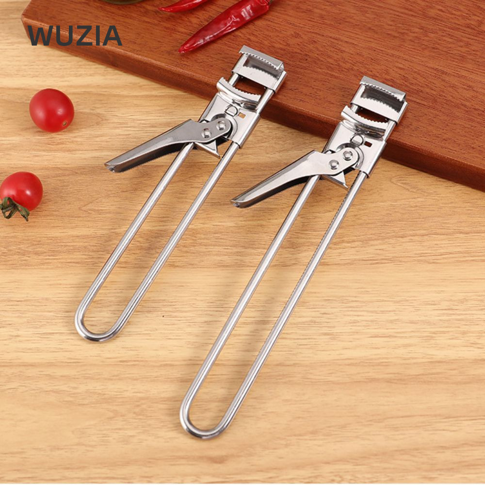 Dụng cụ mở hộp WUZIA, Dụng cụ mở nắp chai chống trượt, Dụng cụ hỗ trợ mở lọ đa chức năng bằng thép không gỉ