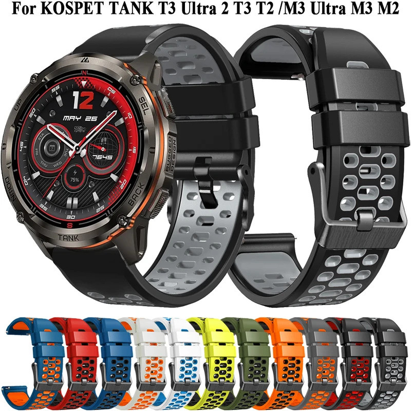 22mm Dây Đeo Silicon Cho KOSPET TANK T3 Ultra 2 Dây Đeo Tay Cho KOSPET TANK T3 Ultra T2 Vòng Tay Cho