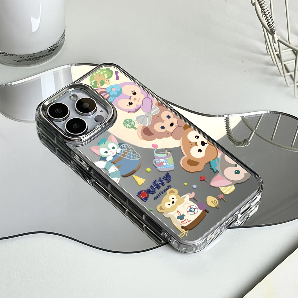 Ốp điện thoại Duffy and Friends dễ thương cho iPhone 16 / 15 / 14 / 13 / 12 / 11 / PRO MAX / MINI / 