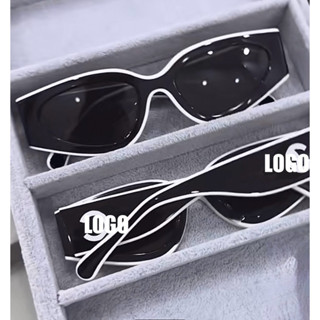   LOẠI 1  Kính râm nữ thời trang 2025 form oval viền trắng chống uv400 gọng chữ XXX 