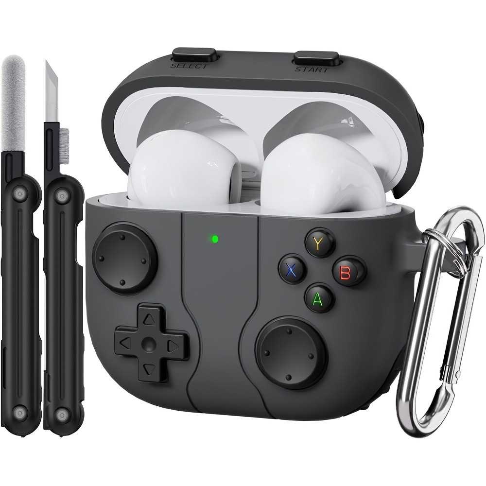 [Vỏ Airpod 4] Vỏ silicon Airpod thế hệ thứ 4 cho vỏ AirPods 4 2024 có chức năng làm sạch, trò chơi c