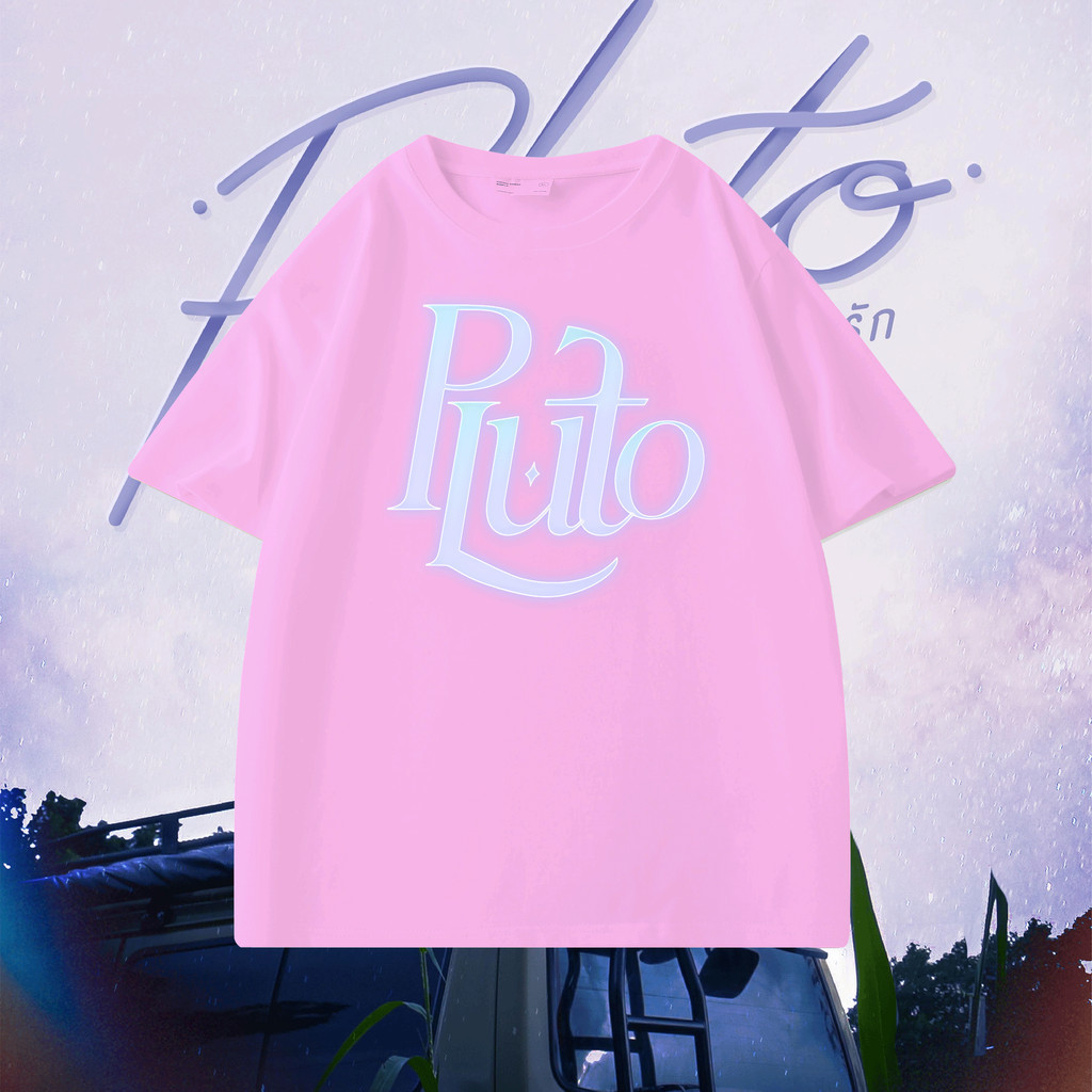 Áo thun 5 màu Thời trang 2025 Pluto The Series Cotton nguyên chất Thoải mái khi mặc S-5XL Mới