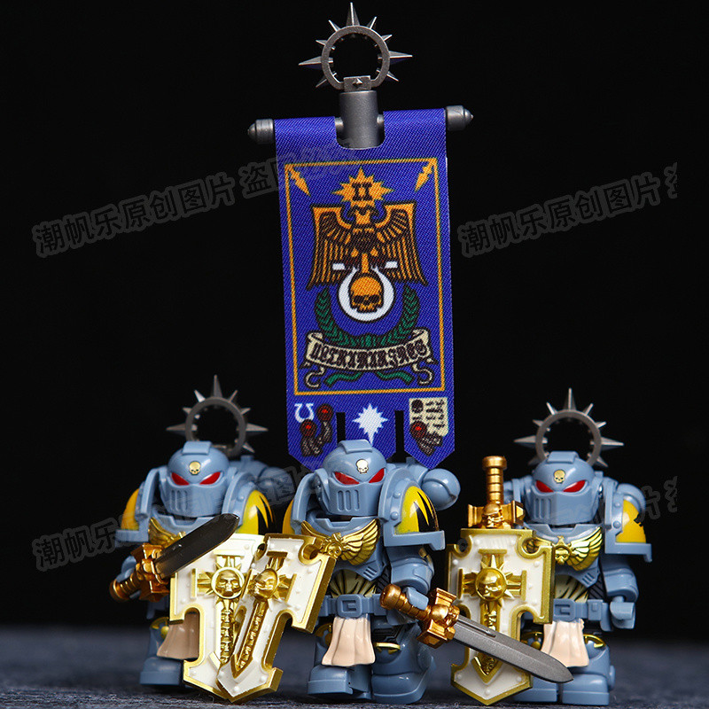 Daily Premium#[641People Collection]Compatible with LEGO Star Wars Golden Knights Warhammer40K Black