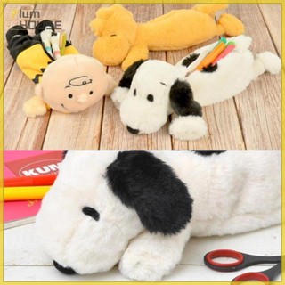PlumHOUSE Dễ Thương Sang Trọng Snoopy Charlie Series Dung Tích Lớn Văn Phòng Phẩm Túi Bút Hoạt Hình Động Vật Đa Năng Lưu Trữ Túi Trang Điểm VN