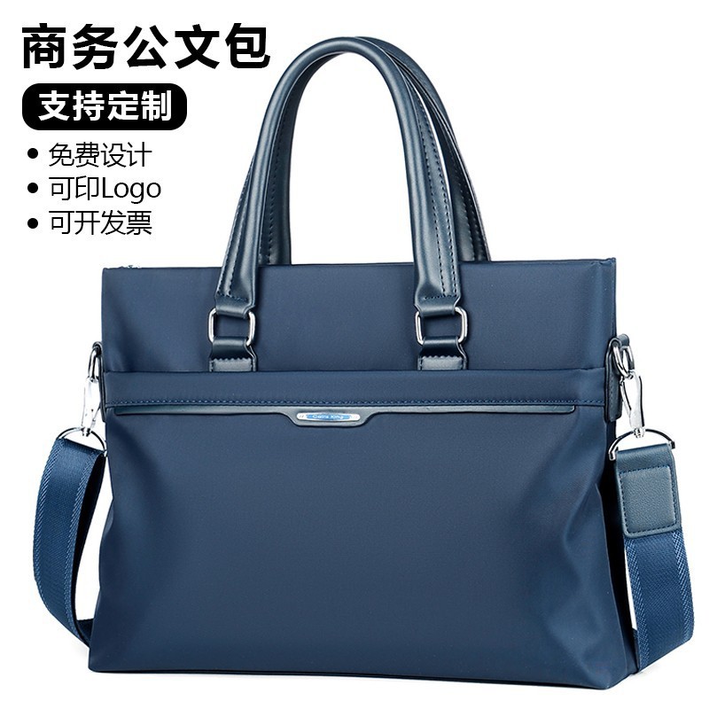 2025 Phong Cách Mới Cặp Nam Kinh Doanh Đi Làm Túi Xách Thông Thường A4 Tập Tin Dung Tích Lớn Chuyến Đi Công Sở Một Vai chéo