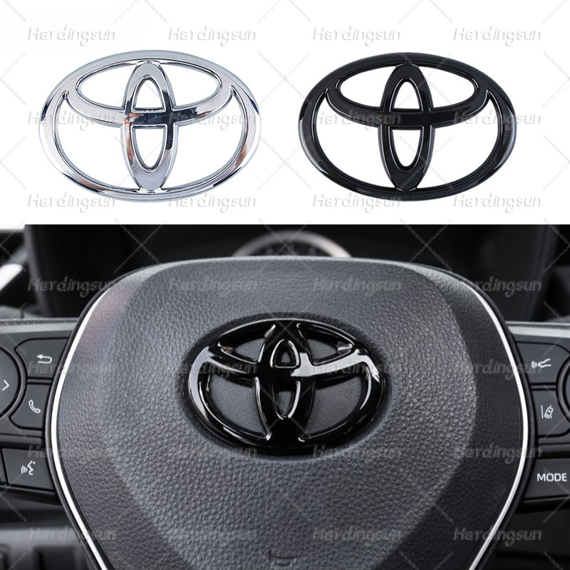 TOYOTA Vô Lăng Ô Tô Biểu Tượng Huy Hiệu Miếng Dán Cho Xe Toyota Avanza Vios Wigo Rush Fortuner Innov