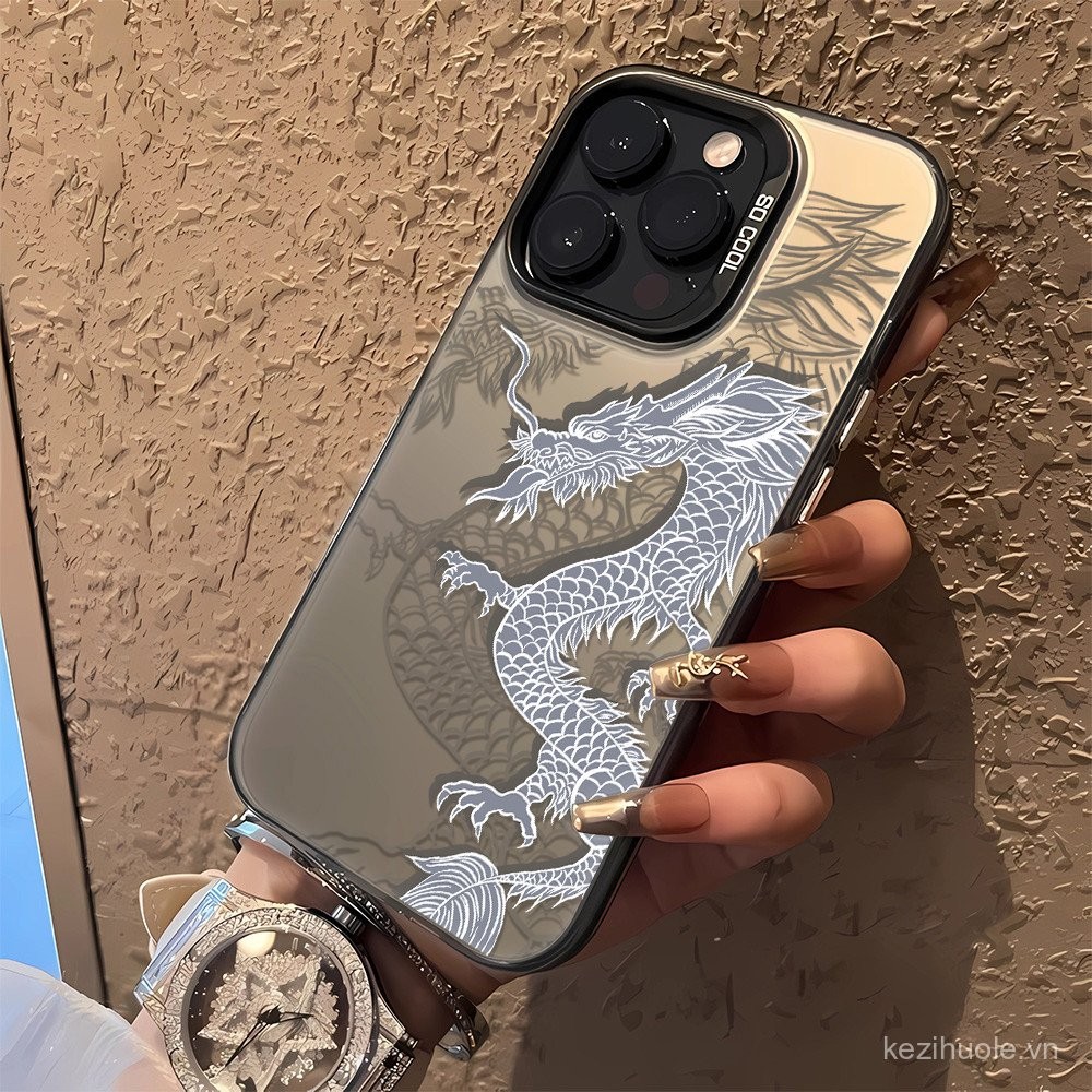 Ốp Lưng Rồng Đen 3 In1 Trung Quốc Cho Vivo Iq00 Z6x Neo5se Z8x Z9-5g Z9 Turbo Iq00 Z9x Iq00 Z10 13 Ố