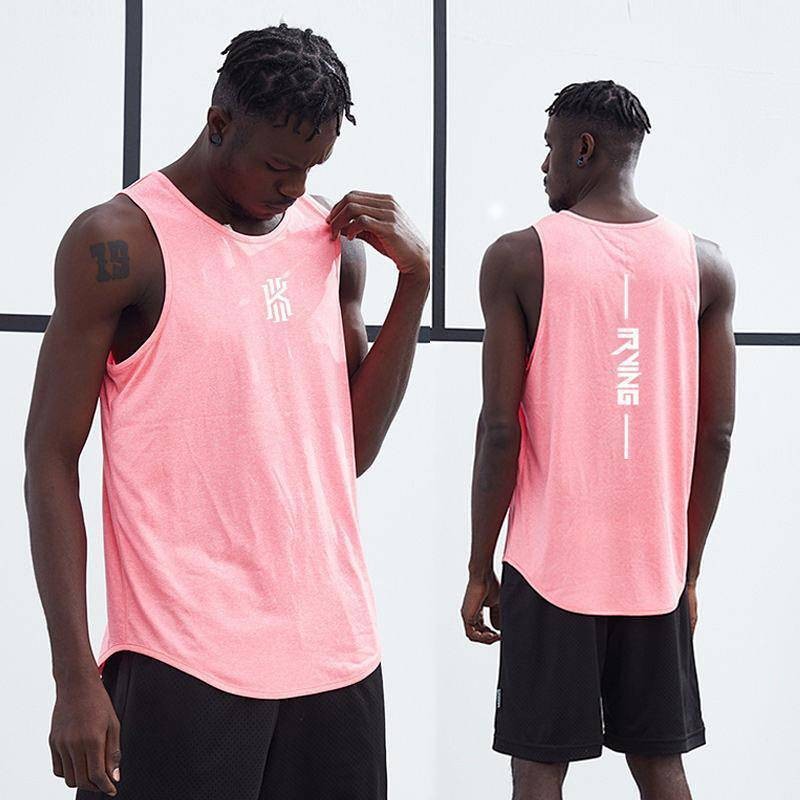 Sports Vest Men's Workout Clothes Basketball Top Loose-Fitting Waistcoat Sleeveless T-shirt Owen Bas