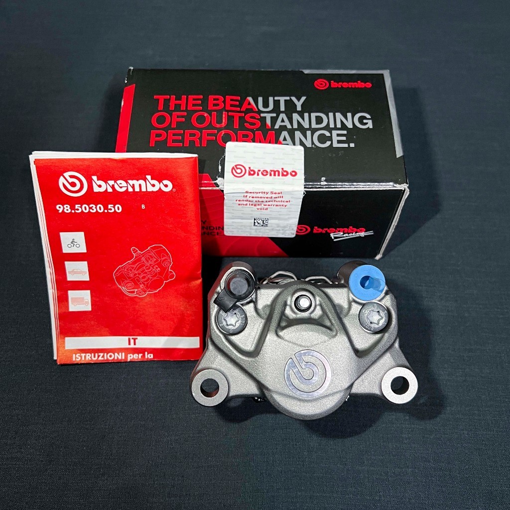 [Chính hãng] Heo brembo 2pis xám logo trắng | Heo Brembo 2 pis chính hãng | Heo Brembo xám titan log