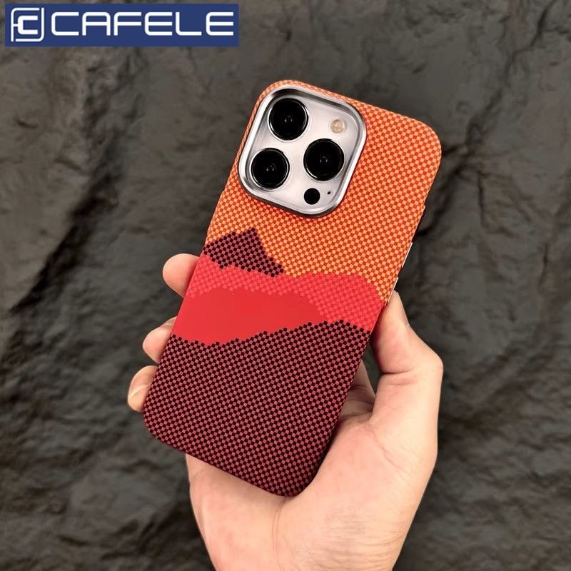 Kafele Thích Hợp Cho Apple 16 Khung Nhôm Từ Tính Mạnh Kevlar Ốp Điện Thoại Pixel Phong Cách Alpine S