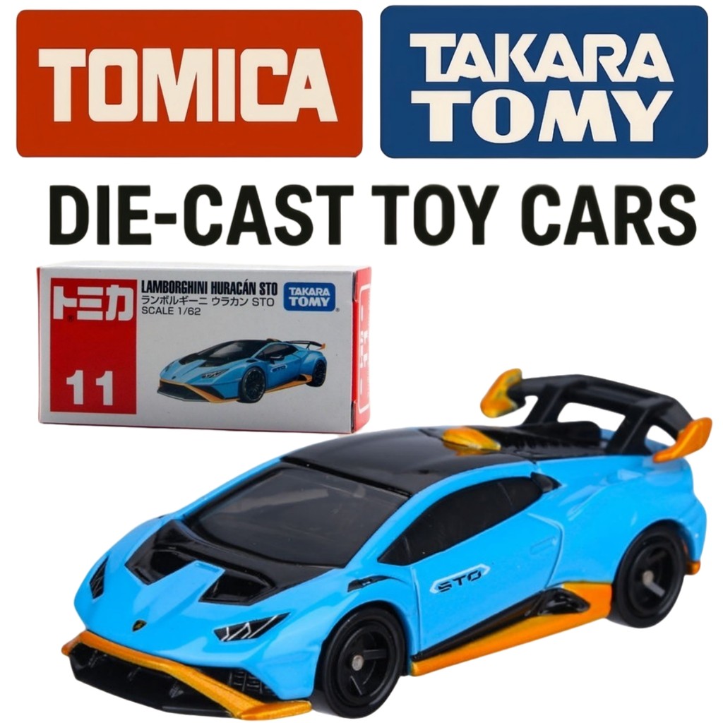 Tomica Lamborghini Huracán LP610-4 Xe mô hình đúc 1: 64 màu xanh – Đồ chơi sưu tập siêu xe đích thực