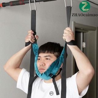 ZHAOcaimao Kéo dài cổ treo, Đai kéo cổ tử cung không cần lắp đặt thoáng khí, Khả năng chịu lực mạnh mẽ có thể điều chỉnh bền bỉ Máy mát xa cổ mềm dành cho người lớn