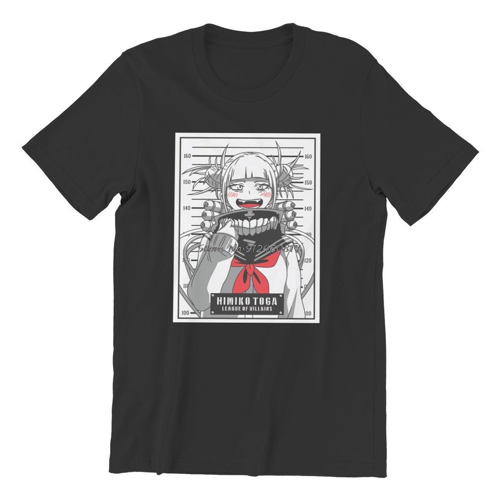 Áo Thun Cổ Tròn Cotton Himiko Toga My Hero Academia -Style Đường Phố