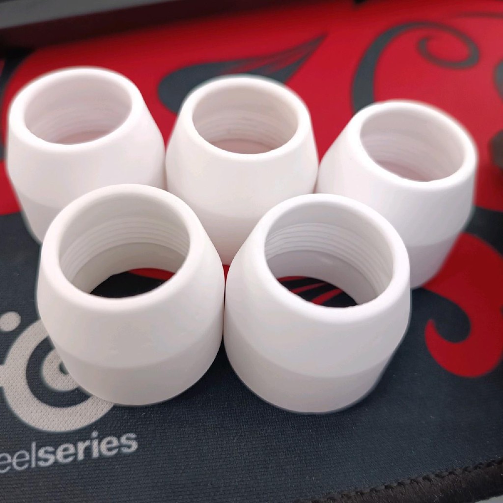 Chụp sứ mỏ cắt plasma P80, sứ cắt plasma P80 trắng bảo vệ bép cắt(Combo 5 cái)