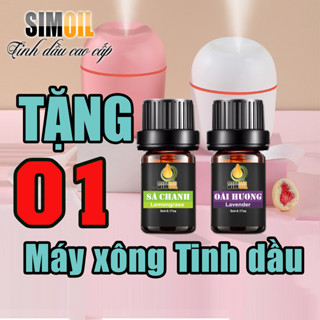 Combo 2 lọ tinh dầu xông phòng thiên nhiên SIMOIL - Tặng kèm máy xông tinh dầu, Máy Khuếch Tán Tinh Dầu, Máy Phun Sương
